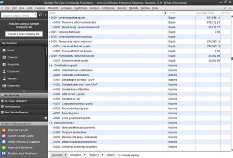 sample nonprofit chart of accounts|QuickBooks for Nonprofits: Setting Up the Chart of Accounts.